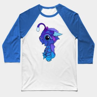 Blue and Purple Baby Angler Dragon Baseball T-Shirt